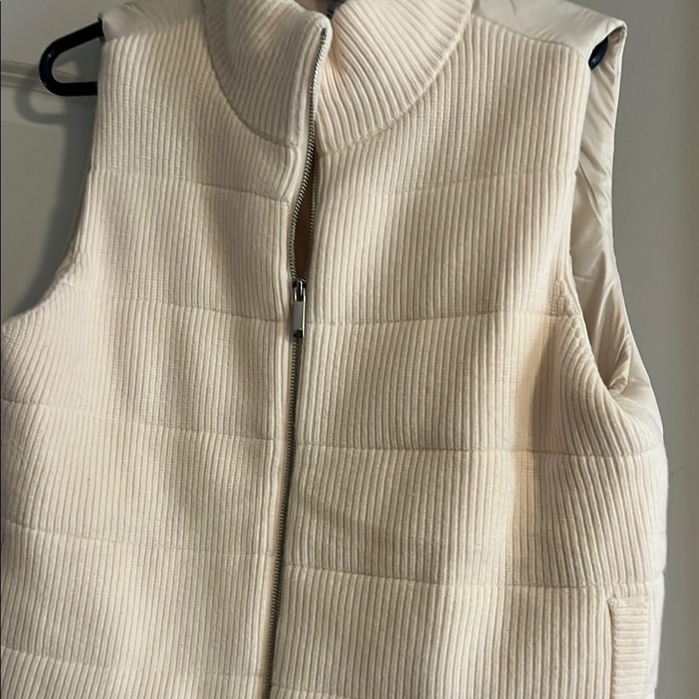 Women's Cream Puffer Vest
